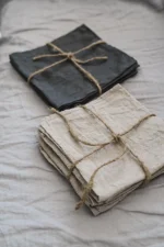 Linneservetter Natural linen