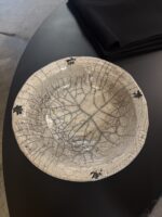 Skål i terrakotta och raku 25ø