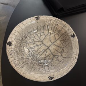 Skål i terrakotta och raku 25ø