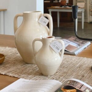 Traditionell handgjord emaljerad vas Stor